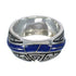 Lapis Inlay Water Wave Southwestern Genuine Sterling Silver Ring Size 6-1/2 WX61034